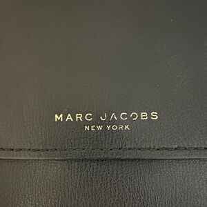 Marc Jacobs Black Leather Purse with Gold Accents